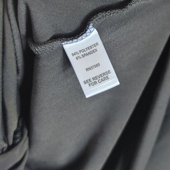 Cato Pullover Top Black XL 3/4 Sleeve Round Neck Front Twist Solid Stretchy NWT - Picture 7 of 8